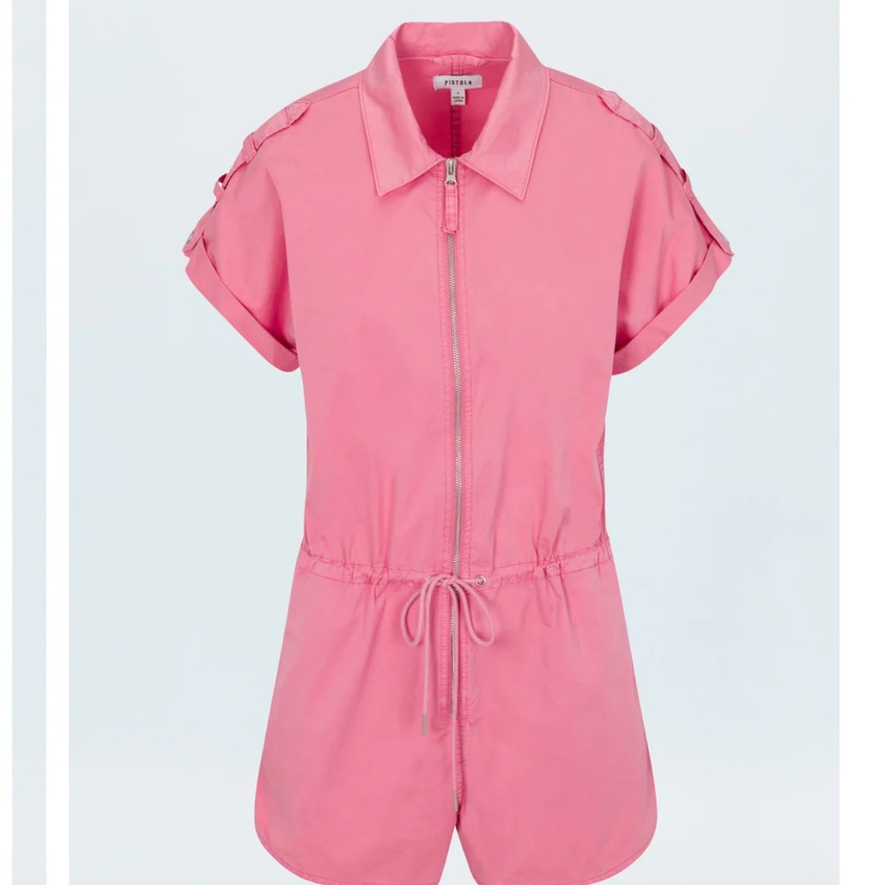 NWT Pistola Pink Short Sleeve Zip-Up jumpsuit XS